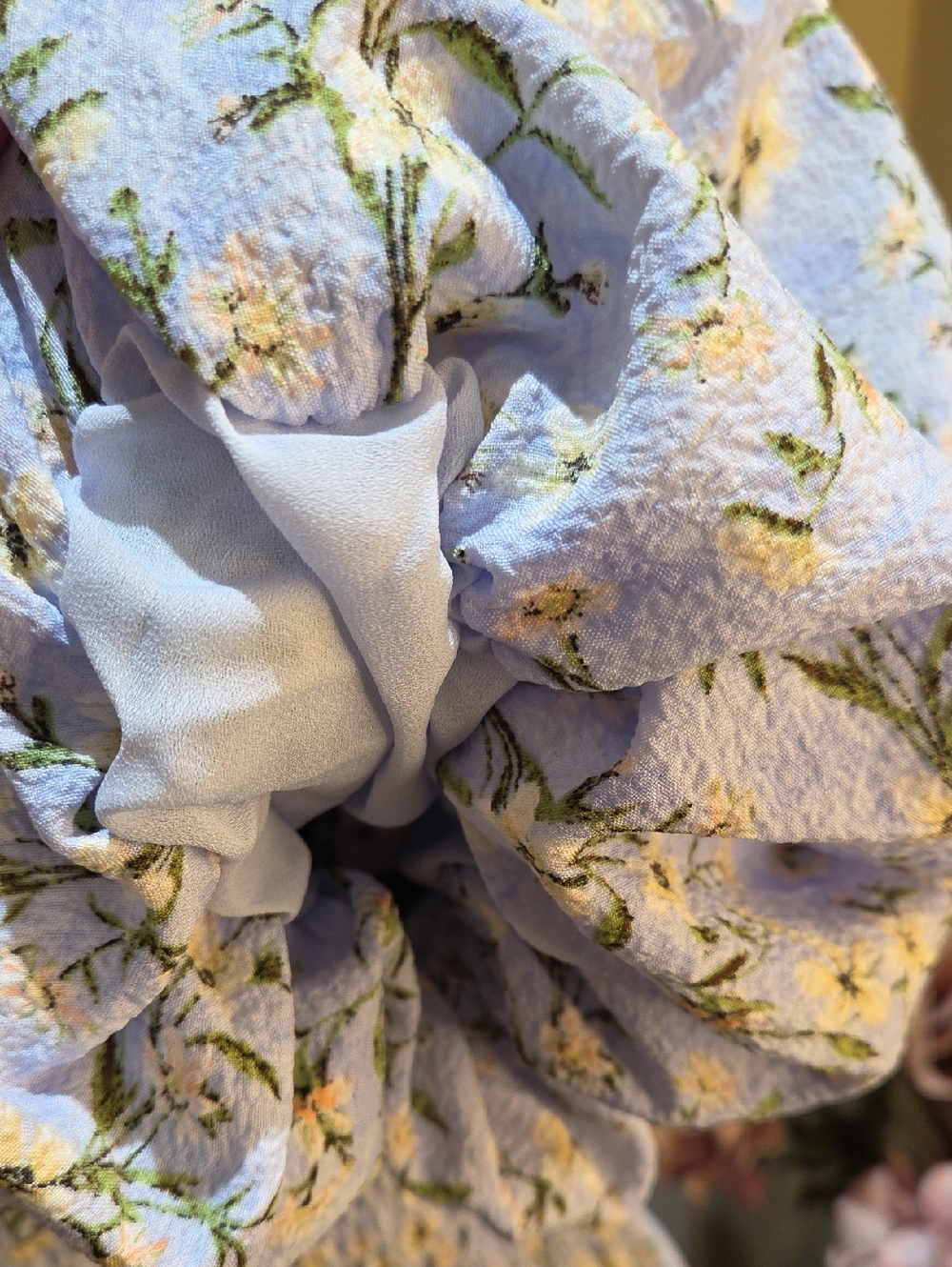 Nwt 1x, 2x Max Studio Light Blue Floral Smocked Maxi Dress B1 - Picture 11 of 17